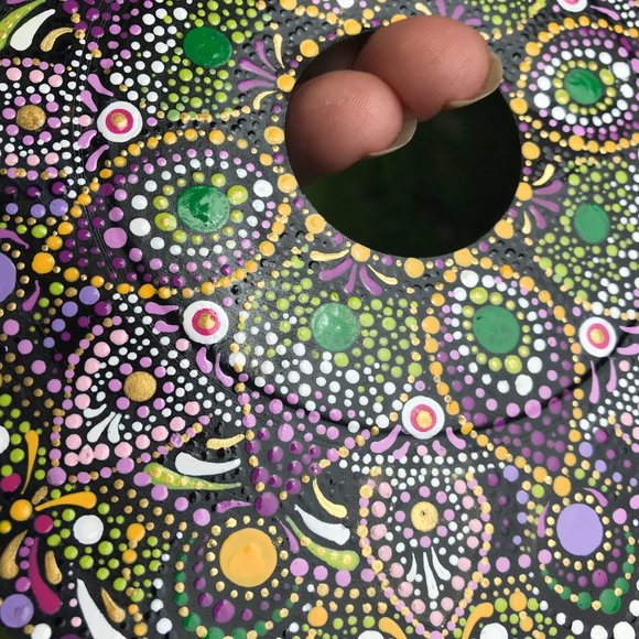 Hand Painted 45 Record - Mandala / Dot Art - Picture 2 of 5